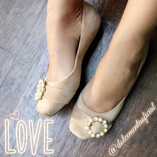 Sapatilha Bege Fivela - Dolce & Menta