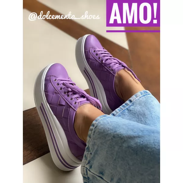 Tenis flatform roxo - Dolce & Menta