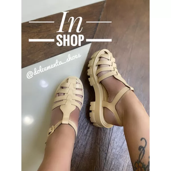 Sandalia melissa Bege - Dolce & Menta