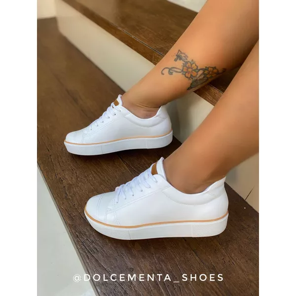 Tênis Branco Mel - Dolce & Menta