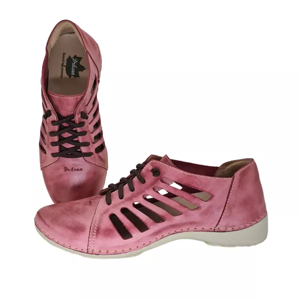 Tênis AL 009 Rose 100% em couro com palmilha em GE... - Drilean