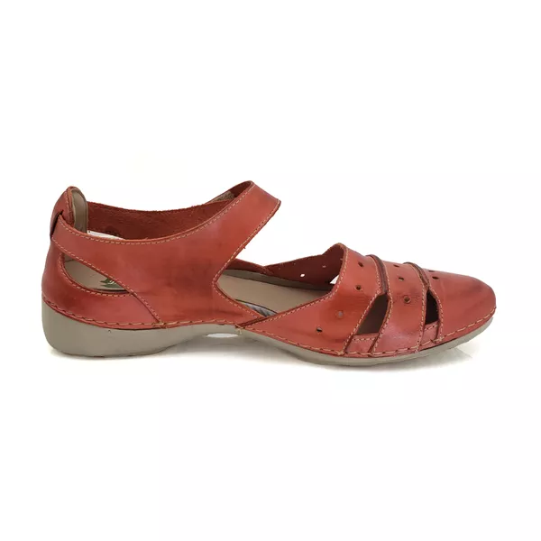 Sapatilha AL 015 Coral 100% em couro com palmilha em GEL - 35 OUTLET