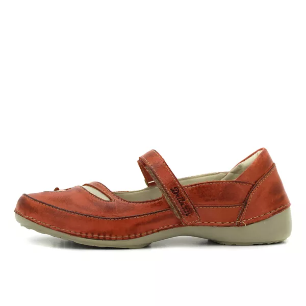 Sapatilha Alívio Coral-Off 100% em couro palmilha GEL - 38 (AL048) OUTLET