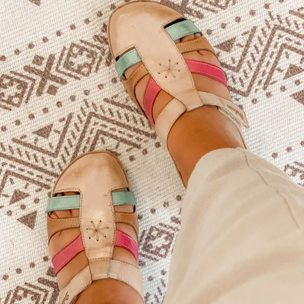 Sandália Feminina Para Esporão e Fascite Plantar Dores nos pés - BE 012 Off White