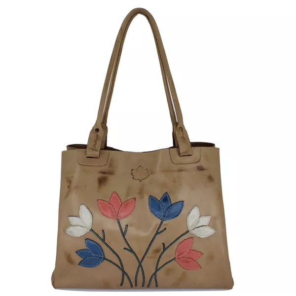 Bolsa Feminina de Couro Genuíno - Caramelo (BG 002... - Drilean