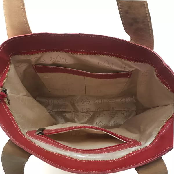 Bolsa BG 004 GATO VERMELHO 100% em couro