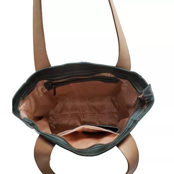 Bolsa BG 004 GATO VERDE 100% em couro