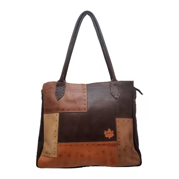 Bolsa BG 009 Café 100% em couro - BG009-0300 - Drilean