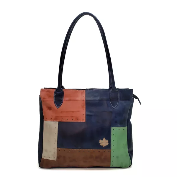 Bolsa BG 009 Azul 100% em couro - BG009-0600 - Drilean