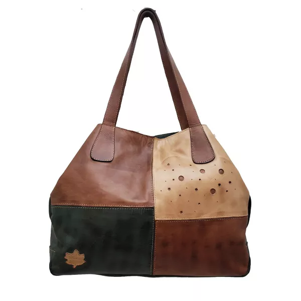 Bolsa BG 010 VERDE 100% em couro - BG010-0233 - Drilean
