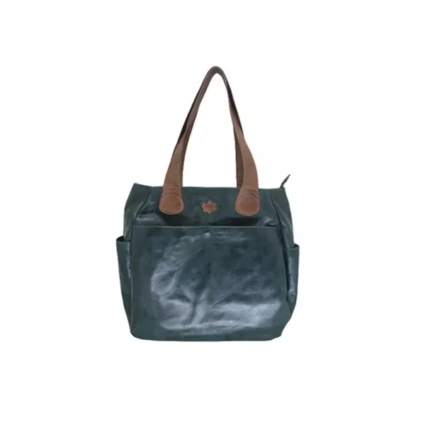 Bolsa BG 018 Verde 100% em couro - BG018-0297 - Drilean