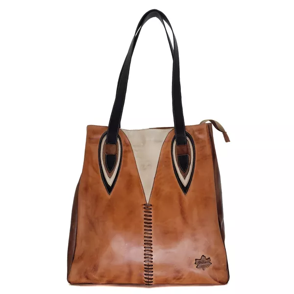 Bolsa BG 020 LARANJA 100% em couro - BG020-0478 - Drilean
