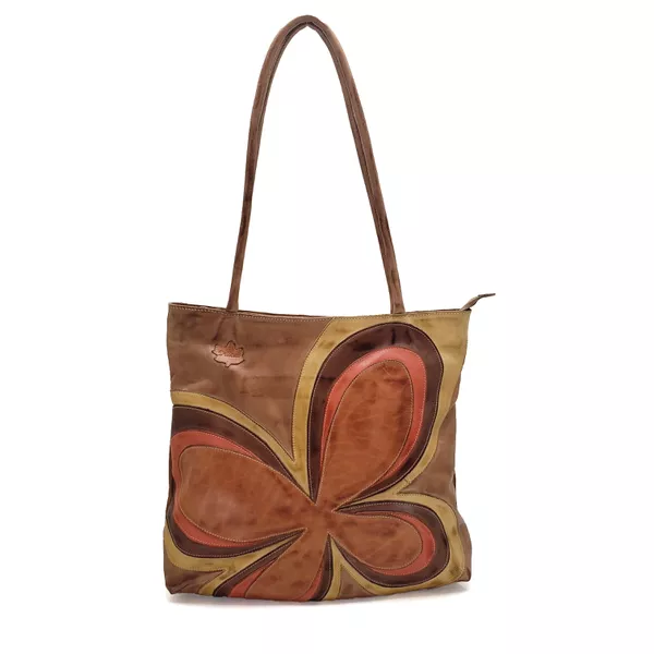 Bolsa BG 022 Caramelo 100% em couro - BG022-0582 - Drilean