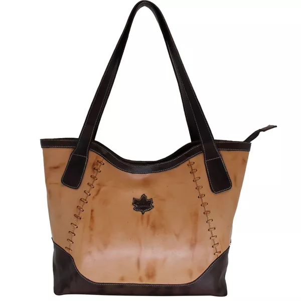 Bolsa BG 030 Laranja - Café 100% em couro - BG030-... - Drilean