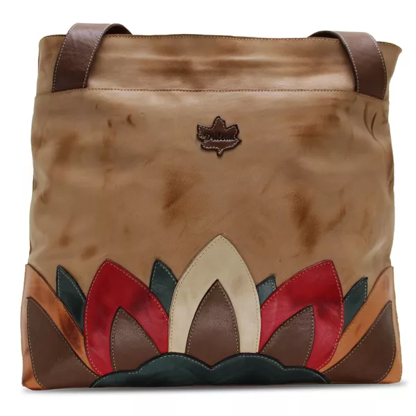 Bolsa BG 031 Caramelo Off 100% em couro - BG031-08... - Drilean