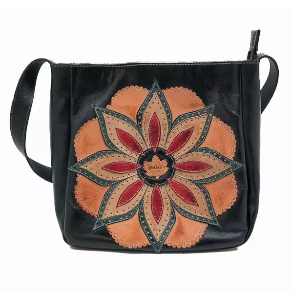 Bolsa BM 008 Preto 100% em couro - BM008-0253 - Drilean
