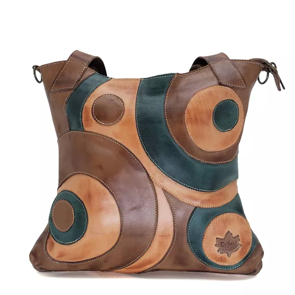 Bolsa BM 021 Castanho 100% couro - BM021-0167 - Drilean