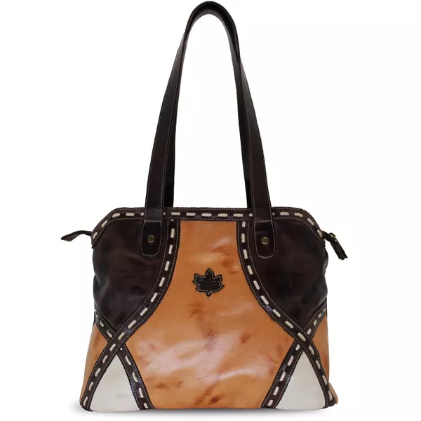 Bolsa BM 038 Laranja Café 100% em couro - BM038-10... - Drilean