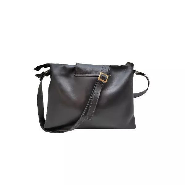 Bolsa BP 006 Preto 100% em couro