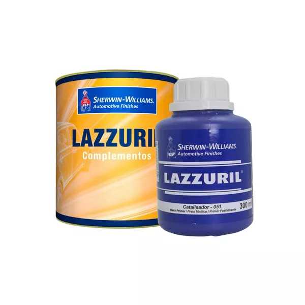 KIT LAZZURIL PRETO FOSCO/NEGRO MATE VINILICO 600ML + ENDURECEDOR
