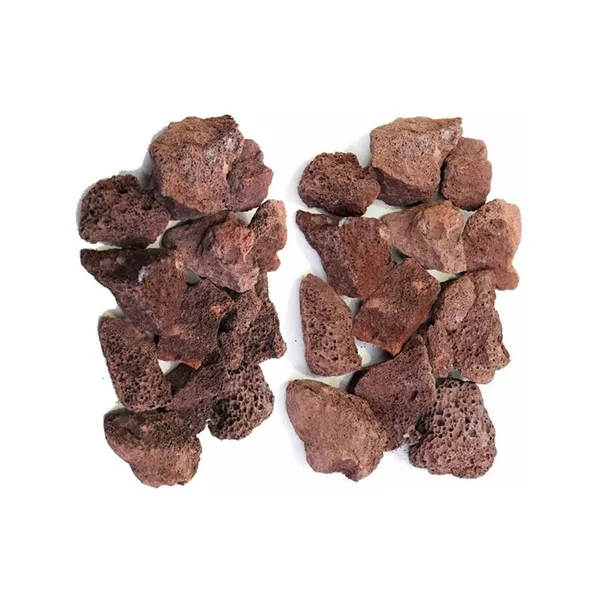 Pedra Vulcânica Marrom Para Lareira Ou Churrasqueira Pacote 5kg