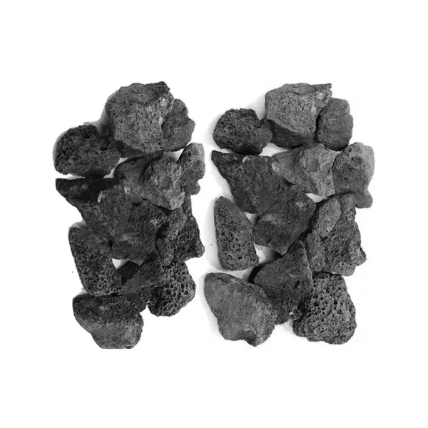 Pedra Vulcânica Preta Para Lareira Ou Churrasqueira Pacote 5kg