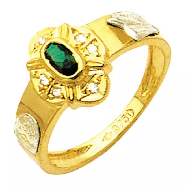 Anel de Formatura com diamantes em Ouro 18k 