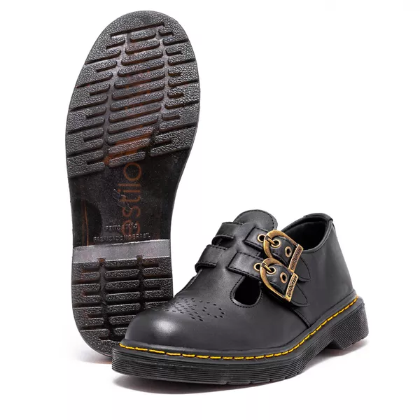 Sapato Inglês Estilo Veggie Alexa Preto | ESTILO VEGGIE SHOES
