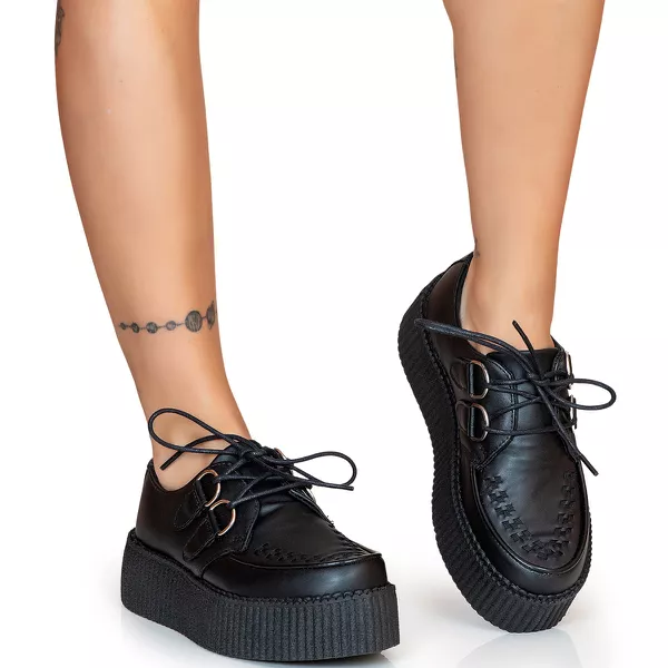 Creeper Preto Estilo Veggie Shoes | ESTILO VEGGIE SHOES