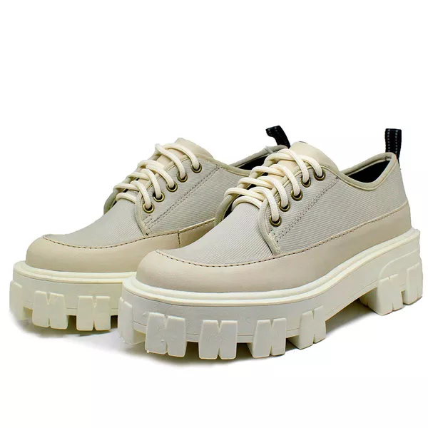 Tênis Tratorado Estilo Veggie Lilith Bege | ESTILO VEGGIE SHOES