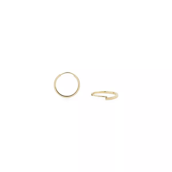 Brinco Infantil De Ouro 18k Slim Argola