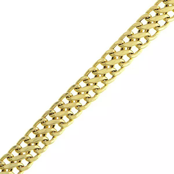 Pulseira De Ouro 18k Lacraia De 4,0mm Com 19cm