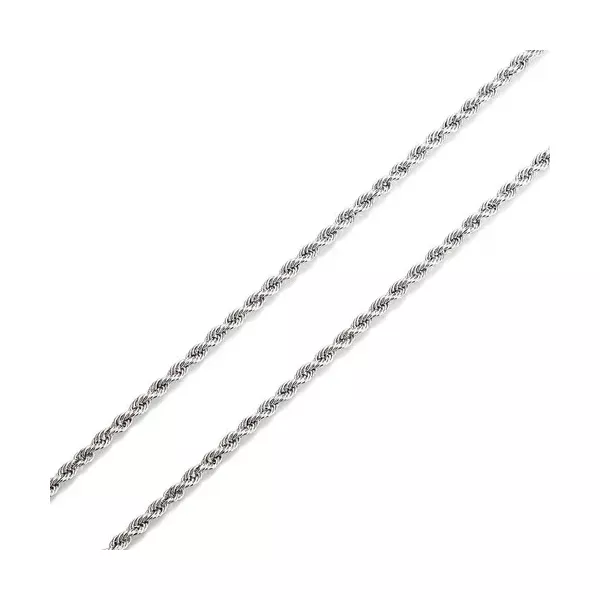 Corrente De Prata 925 Corda De 1,5mm Com 40cm