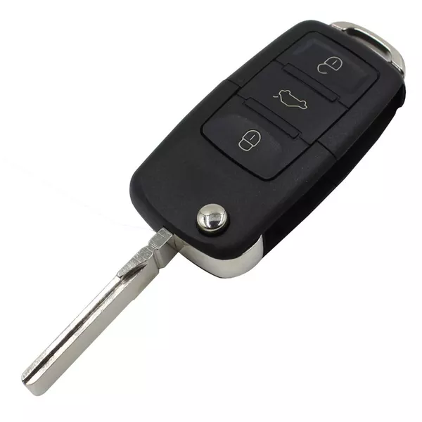Carcaça Chave Canivete Volkswagen com 3 Botões