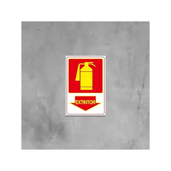 PLACA 20X30 FOTOLUMINESCENTE EXTINTOR PO QUIMICO 250BR