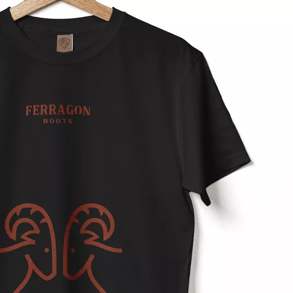 Camiseta Masculina Ferragon Boots Preta | FERRAGON BOOTS