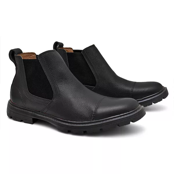 Botina Masculina Frísio Floater Preto | FERRAGON BOOTS