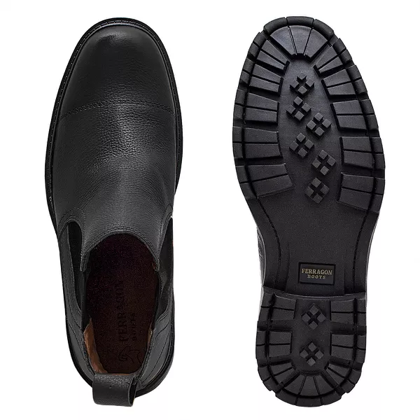 Botina Masculina Frísio Floater Preto | FERRAGON BOOTS