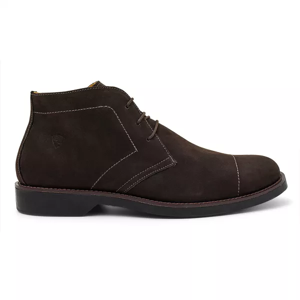 Bota Masculina Angus Nobuck Café | FERRAGON BOOTS