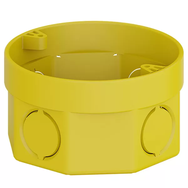 CAIXA DE LUZ 3X3 OCTOGONAL AMARELA TIGRE 