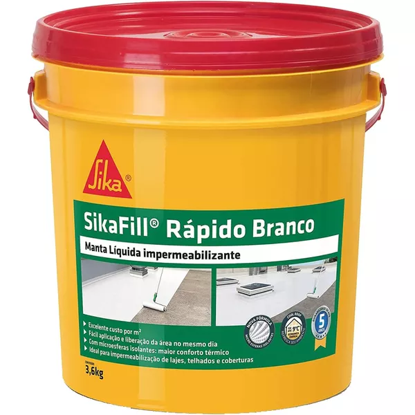 SIKAFILL RAPIDO BRANCO GALÃO 3,6 KG
