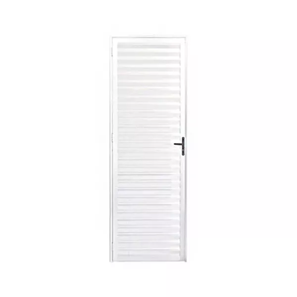 PORTA 210X70 1 FOLHA VENEZIANA TOTAL BRANCA ESQUERDA