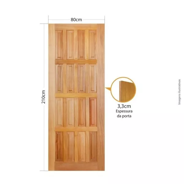 PORTA PP16 TAUARI 210X80CM MAPAF | FLUZÃO CONSTRUÇÃO