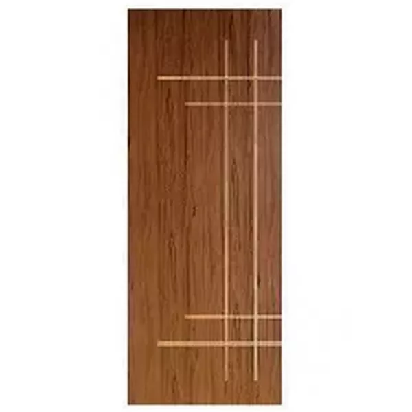 ✰BONKURA✰ PORTA CT04 FRISADA HDF SUCUPIRA 210X70CM | FLUZÃO CONSTRUÇÃO