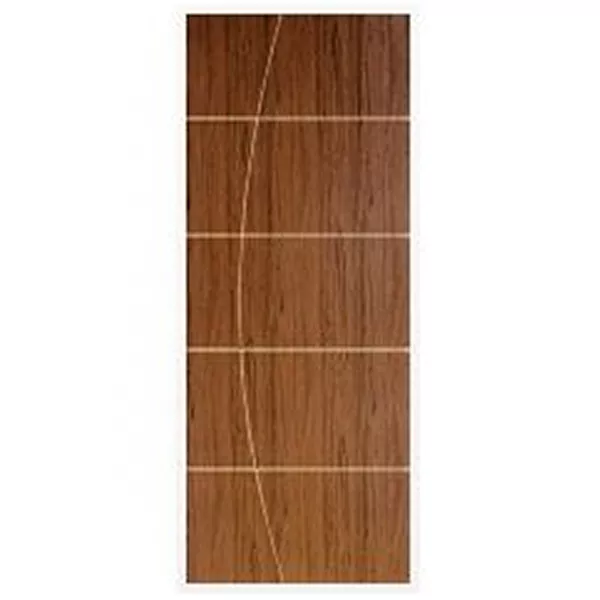 PORTA CT06 FRISADA HDF SUCUPIRA 210X80CM | FLUZÃO CONSTRUÇÃO