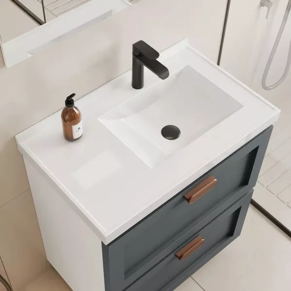 KIT NIVUS 66 COM BANCADA E ESPELHO GRAFITE | FLUZÃO CONSTRUÇÃO