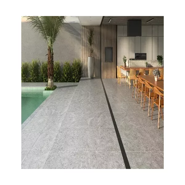 PORCELANATO 108X108 VILLAGRES LOMBARDIA GREY EXTERNO | FLUZÃO