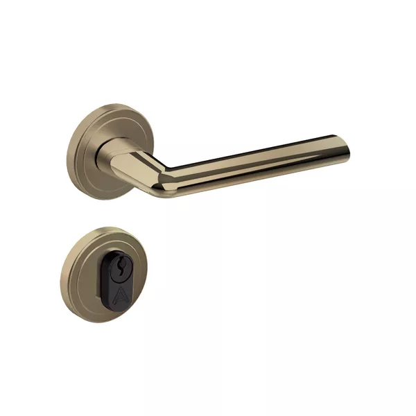 FECHADURA ROSETA ALSTER BRONZE LATONADO | FLUZÃO CONSTRUÇÃO
