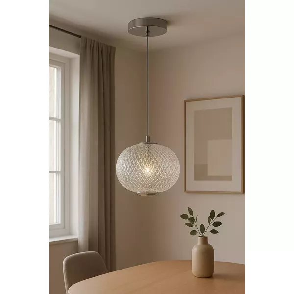 PENDENTE NAGANO 3000K / 4000K / 6000K 8W CHROME | FLUZÃO CONSTRUÇÃO