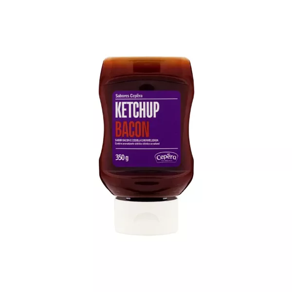 KETCHUP BACON E CEBOLA CARAMELIZADA SABORES CEPERA SQUEEZE 350 G